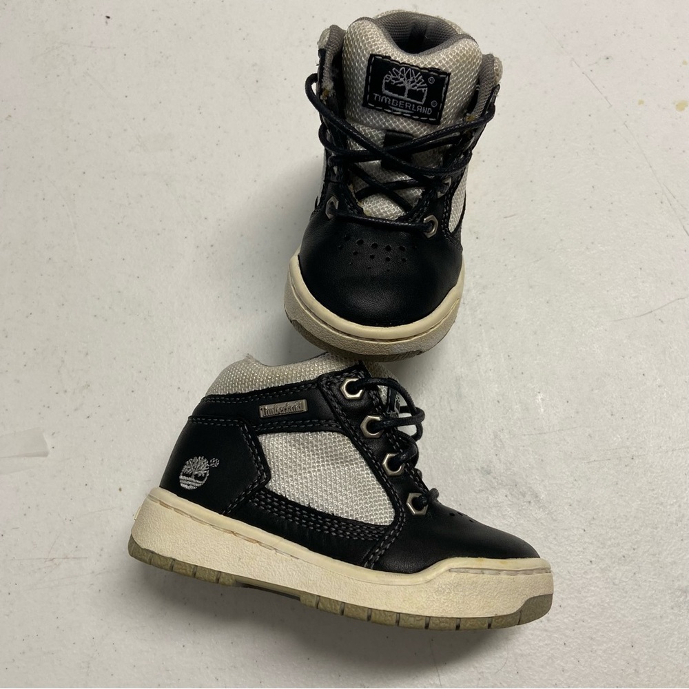 Timberland Infant Toddler Field Boots Grey Black Sz 7 Unisex Waterproof Boot Boy